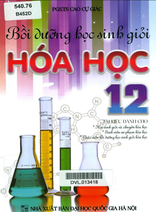 Tài Liệu Số Bồi Dưỡng Học Sinh Giỏi Hóa Học Lớp 12