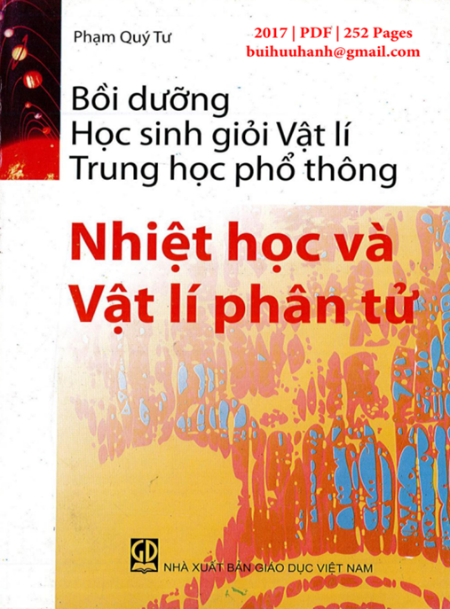Tài Liệu Số Bồi Dưỡng Học Sinh Giỏi Vật Lý Trung Học Phổ Thông – Nhiệt Học Và Vật Lý Phân Tử