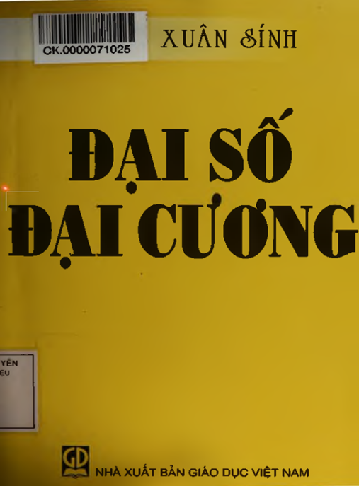 Tài Liệu Số Đại Số Đại Cương