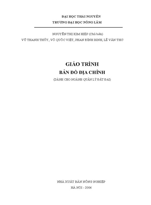 Tài Liệu Số Giáo Trình Bản Đồ Địa Chính