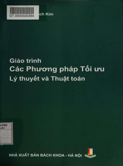 Tài Liệu Số Giáo Trình Các Phương Pháp Tối Ưu – Lý Thuyết Và Thuật Toán