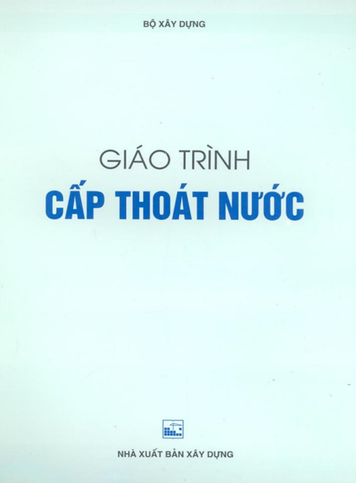 Tài Liệu Số Giáo Trình Cấp Thoát Nước