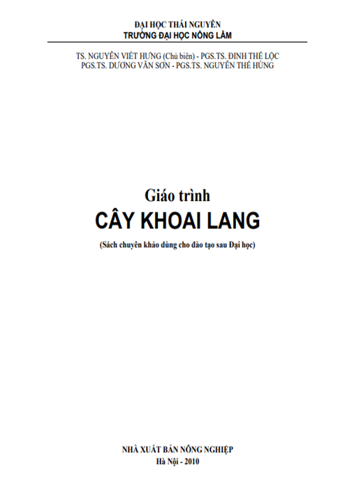 Tài Liệu Số Giáo Trình Cây Khoai Lang