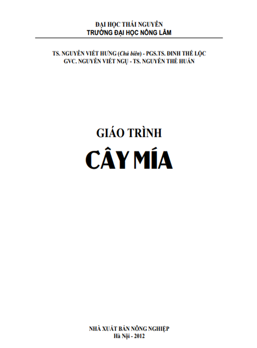 Tài Liệu Số Giáo Trình Cây Mía