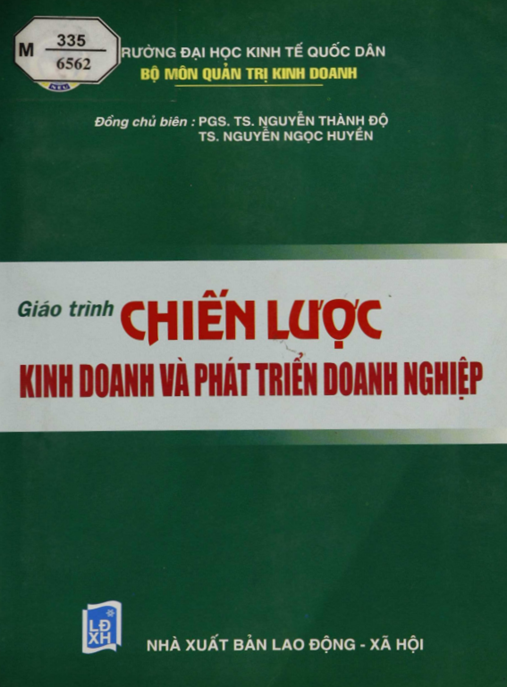 Tài Liệu Số Giáo Trình Chiến Lược Kinh Doanh Và Phát Triển Doanh Nghiệp