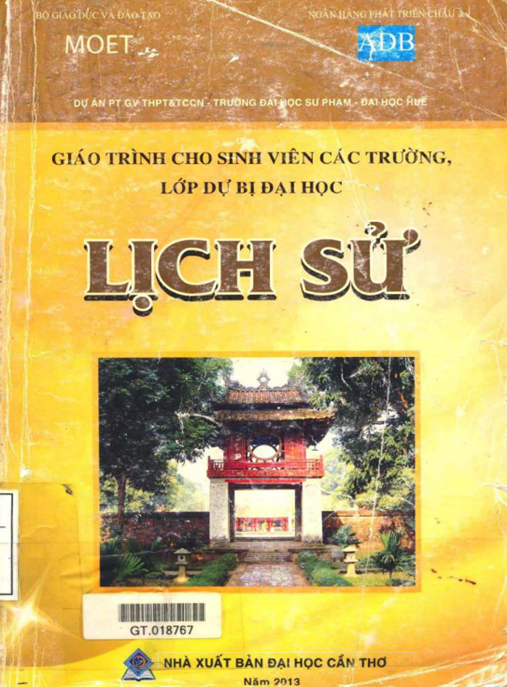 Tài Liệu Số Giáo Trình Cho Sinh Viên Các Trường, Lớp Dự Bị Đại Học Môn Lịch Sử