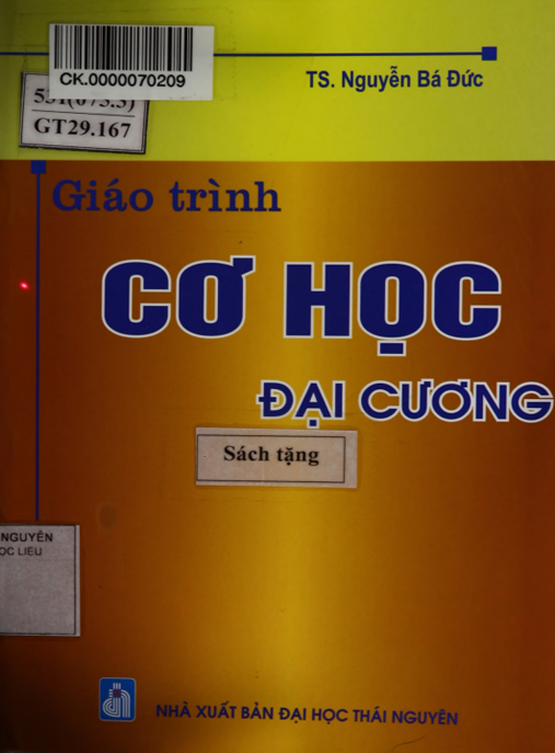 Tài Liệu Số Giáo Trình Cơ Học Đại Cương