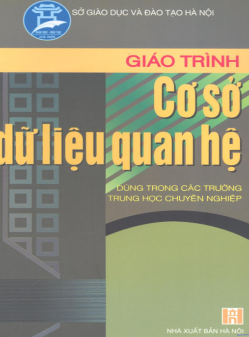Tài Liệu Số Giáo Trình Cơ Sở Dữ Liệu Quan Hệ