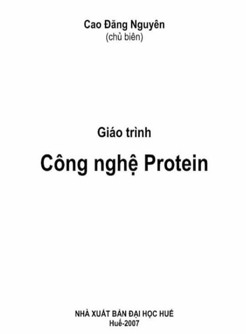Tài Liệu Số Giáo Trình Công Nghệ Protein