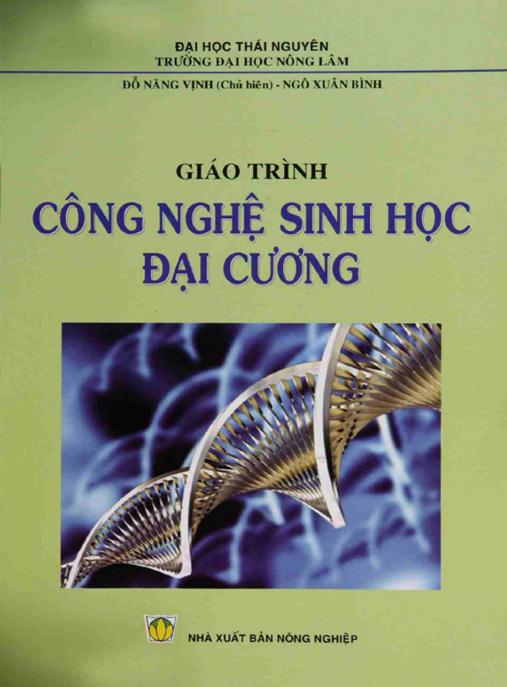 Tài Liệu Số Giáo Trình Công Nghệ Sinh Học Đại Cương