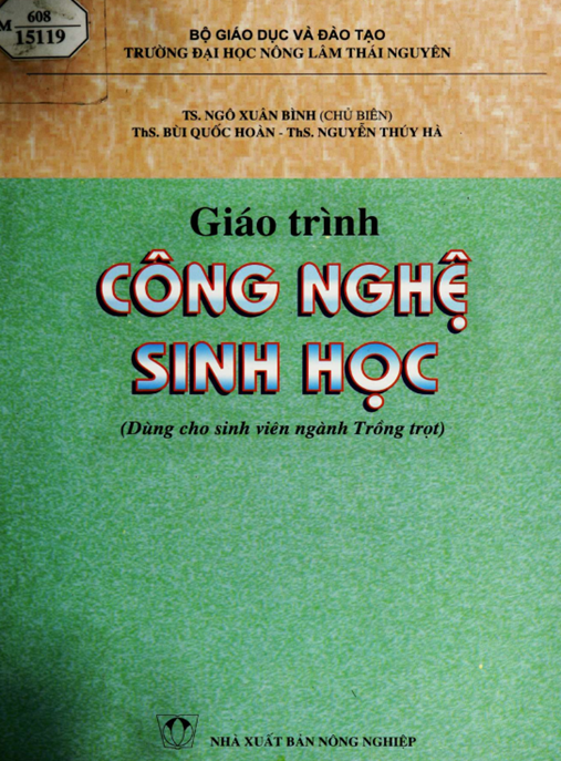 Tài Liệu Số Giáo Trình Công Nghệ Sinh Học