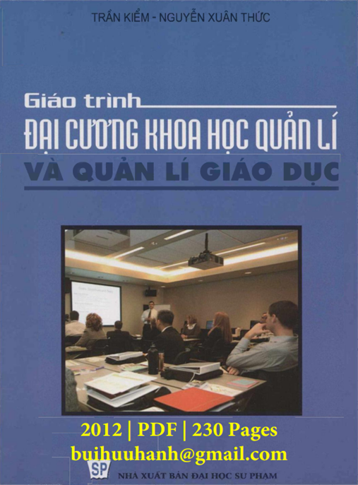 Tài Liệu Số Giáo Trình Đại Cương Khoa Học Quản Lý và Quản Lý Giáo Dục