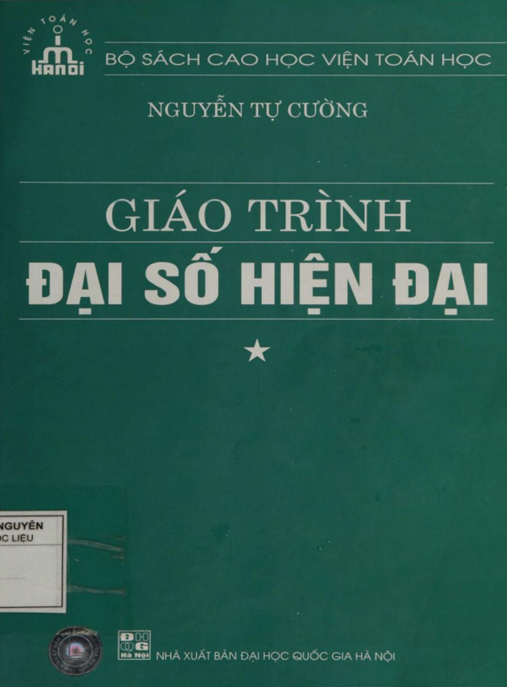 Tài Liệu Số Giáo Trình Đại Số Hiện Đại Tập 1