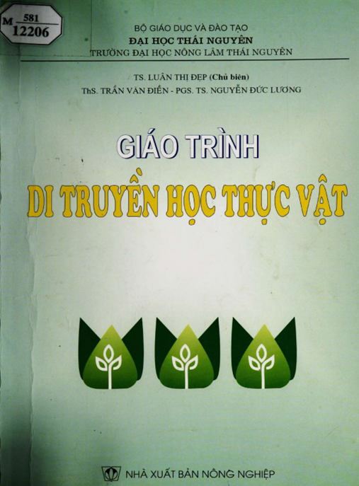 Tài Liệu Số Giáo Trình Di Truyền Học Thực Vật