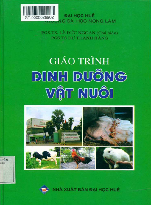 Tài Liệu Số Giáo Trình Dinh Dưỡng Vật Nuôi