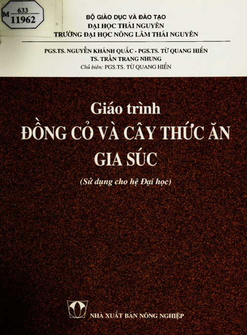 Tài Liệu Số Giáo Trình Đồng Cỏ Và Cây Thức Ăn Gia Súc