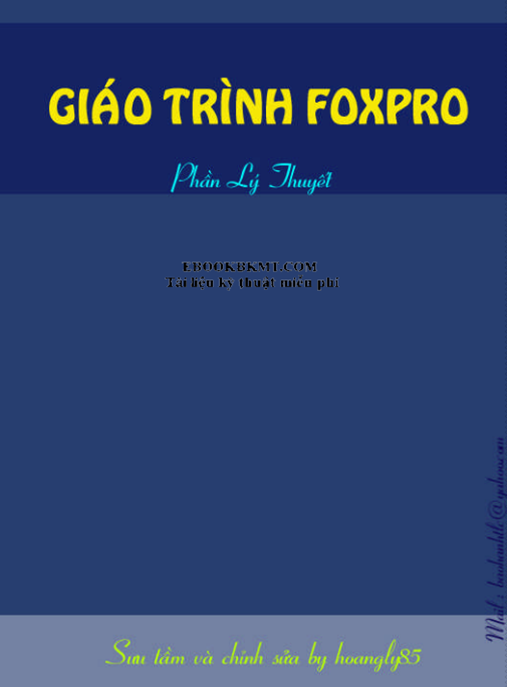 Tài Liệu Số Giáo Trình Foxpro