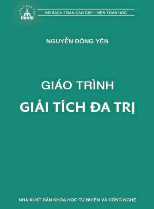 Tài Liệu Số Giáo Trình Giải Tích Đa Trị