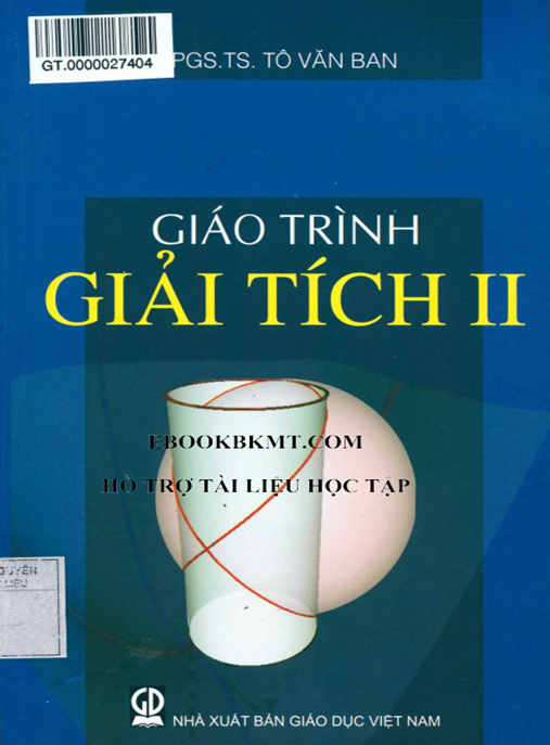 Tài Liệu Số Giáo Trình Giải Tích Tập 2
