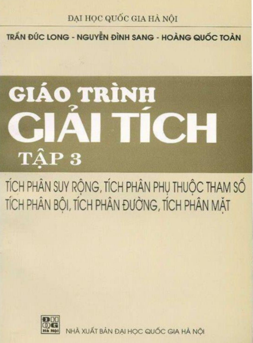 Tài Liệu Số Giáo Trình Giải Tích Tập 3