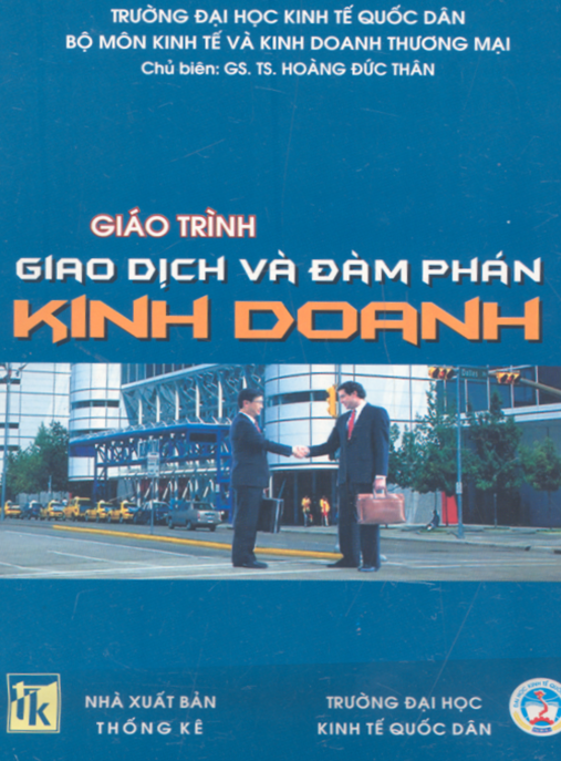 Tài Liệu Số Giáo Trình Giao Dịch Và Đàm Phán Kinh Doanh
