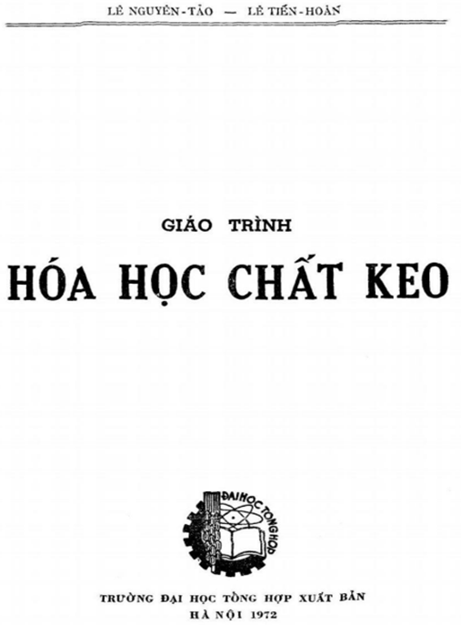 Tài Liệu Số Giáo Trình Hóa Học Chất Keo