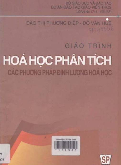 Tài Liệu Số Giáo Trình Hóa Học Phân Tích Các Phương Pháp Định Lượng Hóa Học