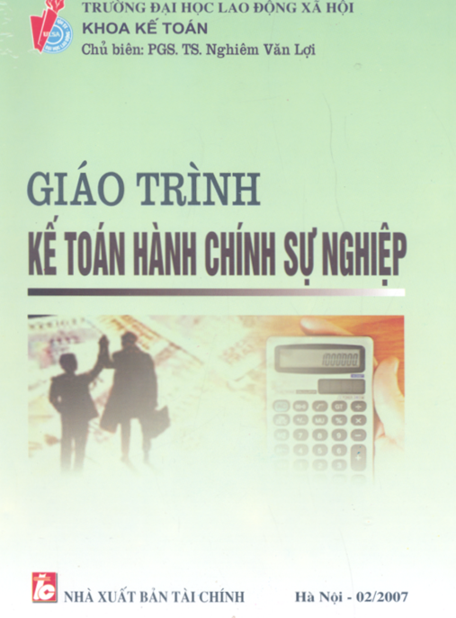 Tài Liệu Số Giáo Trình Kế Toán Hành Chính Sự Nghiệp