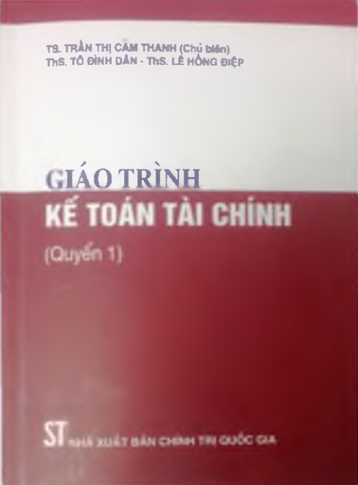 Tài Liệu Số Giáo Trình Kế Toán Tài Chính Tập 1