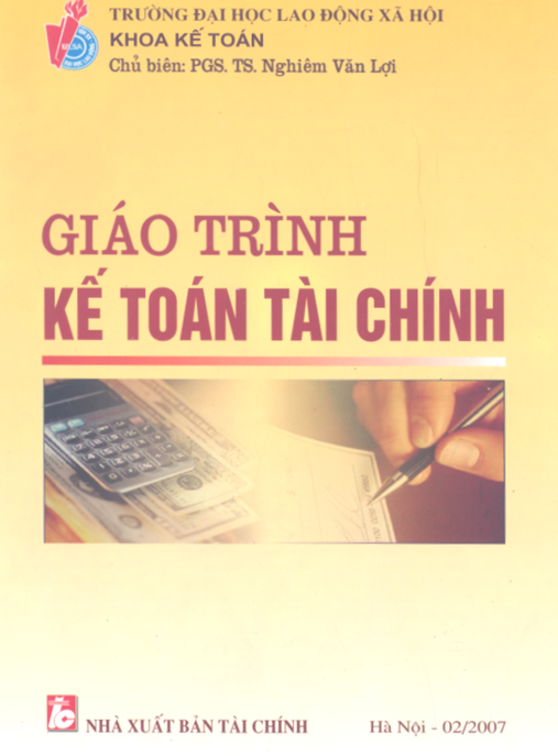 Tài Liệu Số Giáo Trình Kế Toán Tài Chính