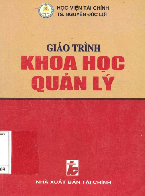 Tài Liệu Số Giáo Trình Khoa Học Quản Lý