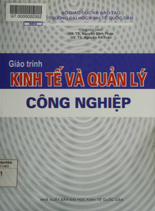 Tài Liệu Số Giáo Trình Kinh Tế Và Quản Lý Công Nghiệp