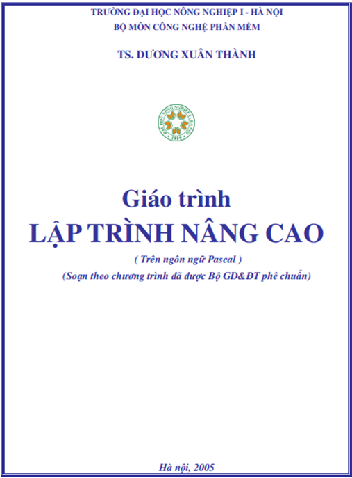 Tài Liệu Số Giáo Trình Lập Trình Nâng Cao