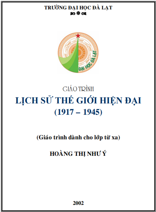 Tài Liệu Số Giáo Trình Lịch Sử Thế Giới Hiện Đại (1917 – 1945)