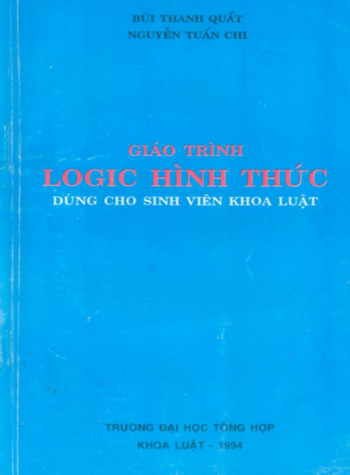 Tài Liệu Số Giáo Trình Logic Hình Thức