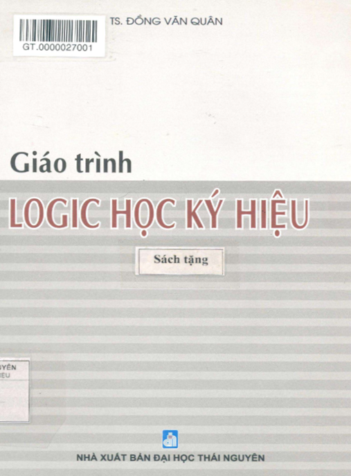 Tài Liệu Số Giáo Trình Logic Học Ký Hiệu