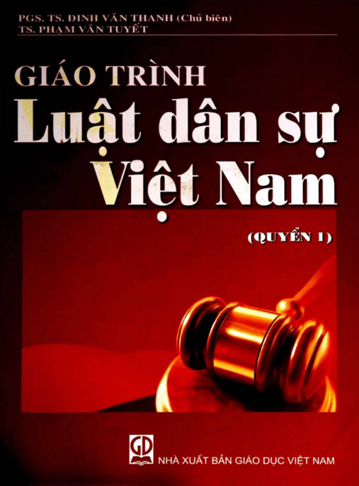 Tài Liệu Số Giáo Trình Luật Dân Sự Việt Nam Tập 1