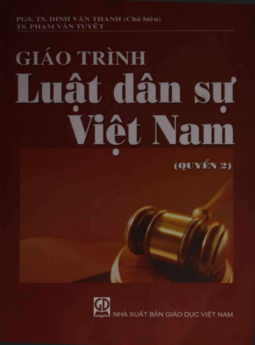 Tài Liệu Số Giáo Trình Luật Dân Sự Việt Nam Tập 2