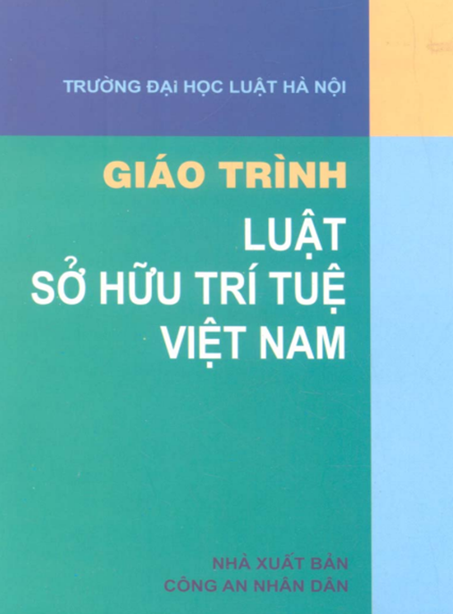 Tài Liệu Số Giáo Trình Luật Sở Hữu Trí Tuệ Việt Nam