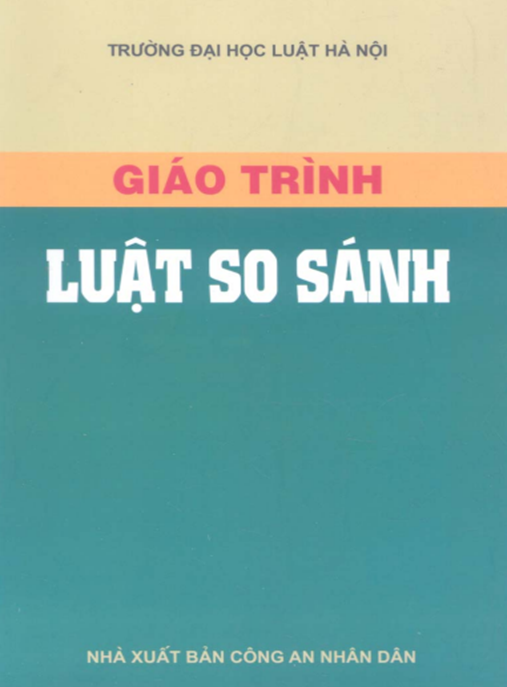 Tài Liệu Số Giáo Trình Luật So Sánh