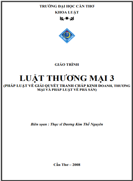 Tài Liệu Số Giáo Trình Luật Thương Mại 3