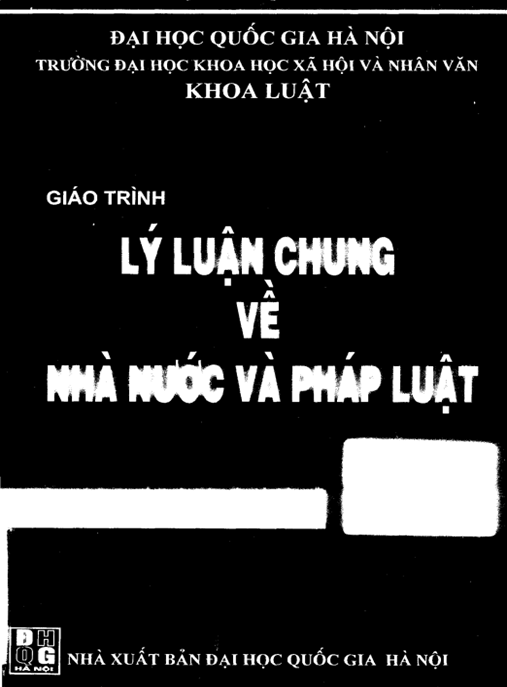 Tài Liệu Số Giáo Trình Lý Luận Chung Về Nhà Nước Và Pháp Luật