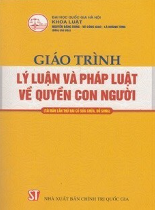 Tài Liệu Số Giáo Trình Lý Luận Và Pháp Luật Về Quyền Con Người