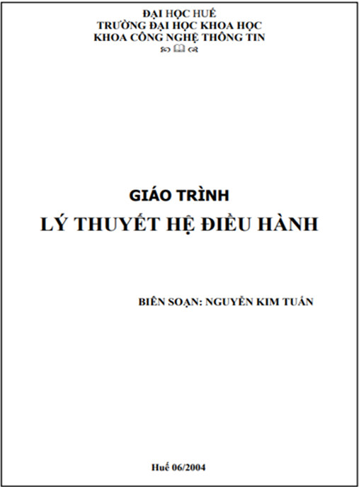 Tài Liệu Số Giáo Trình Lý Thuyết Hệ Điều Hành