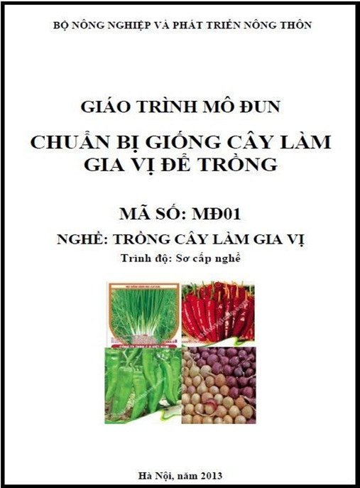 Tài Liệu Số Giáo Trình Mô Đun Chuẩn Bị Giống Cây Làm Gia Vị Để Trồng