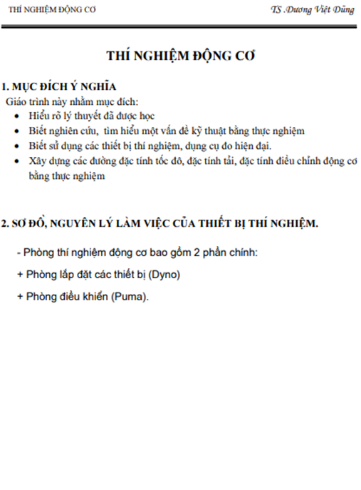 Tài Liệu Số Giáo Trình Môn Học Thí Nghiệm Động Cơ
