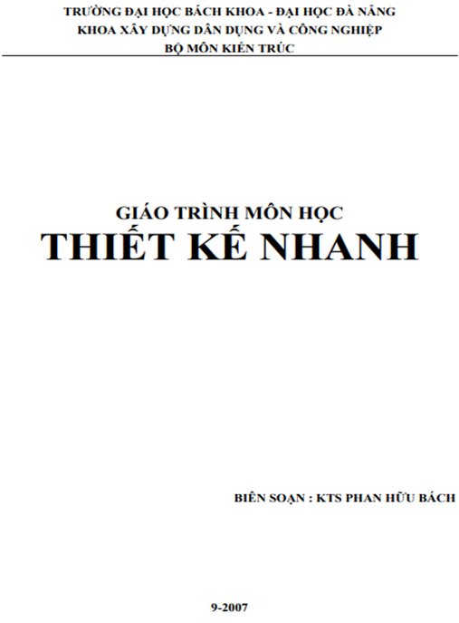 Tài Liệu Số Giáo Trình Môn Học Thiết Kế Nhanh
