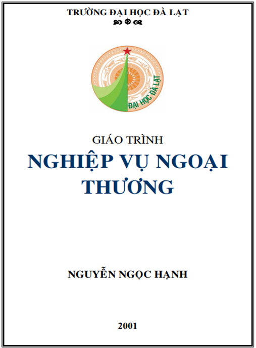 Tài Liệu Số Giáo Trình Nghiệp Vụ Ngoại Thương