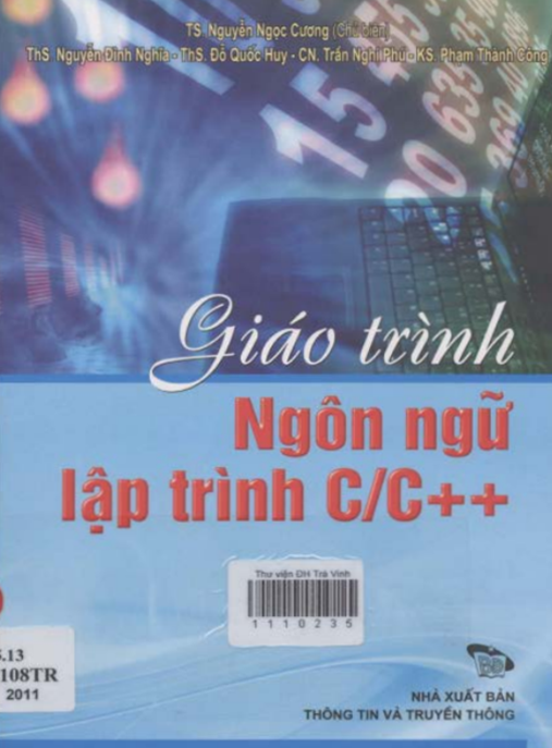Tài Liệu Số Giáo Trình Ngôn Ngữ Lập Trình C/C++