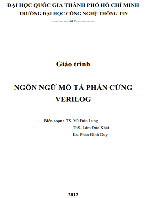 Tài Liệu Số Giáo Trình Ngôn Ngữ Mô Tả Phần Cứng Verilog